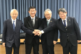 4大学総長・学長記者会見